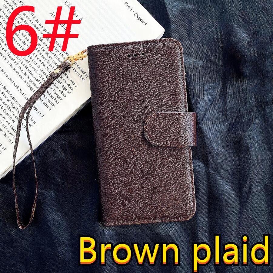 L6#Brown Plaid v+Logo