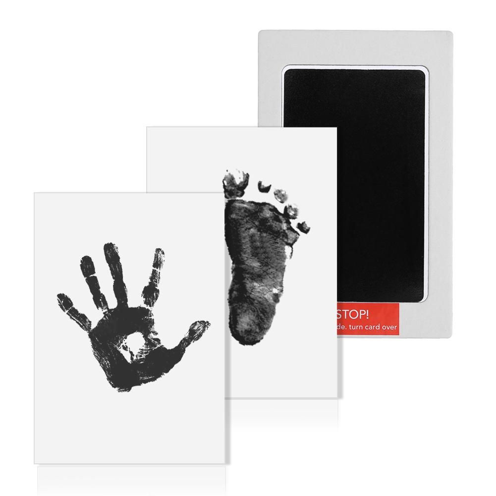 Baby Hand and Footprint Kit - Inkless Ink Pad for Baby Footprint Kit, 2  Large Size Inkless Ink Pads with 4 lmprint Card, 2 Photo Frames, Clean  Touch