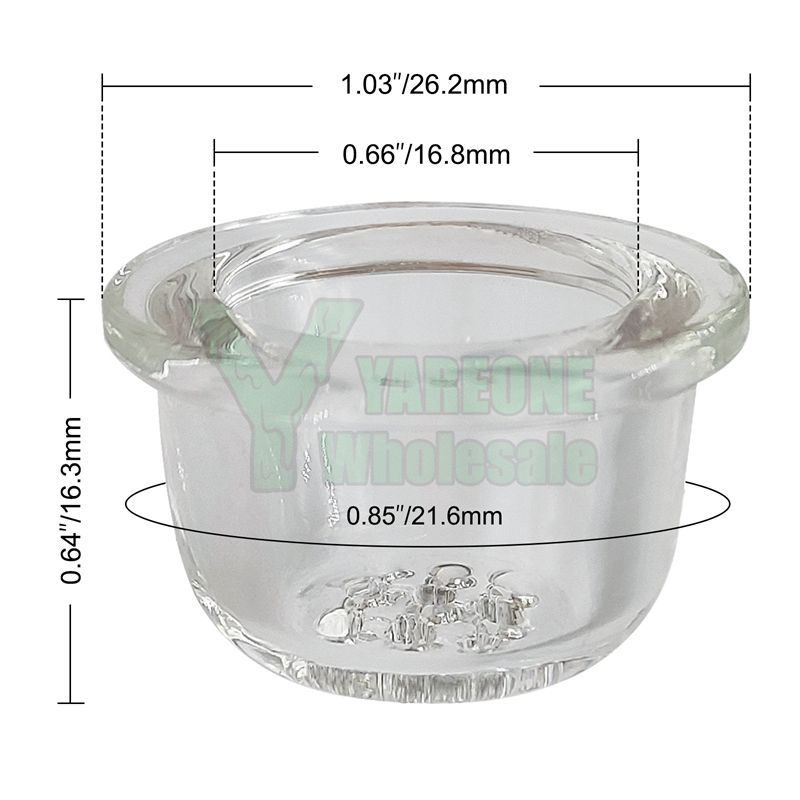 9-hole glass insert