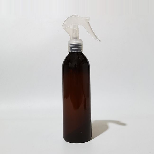 250ml garrafa marrom plástico claro