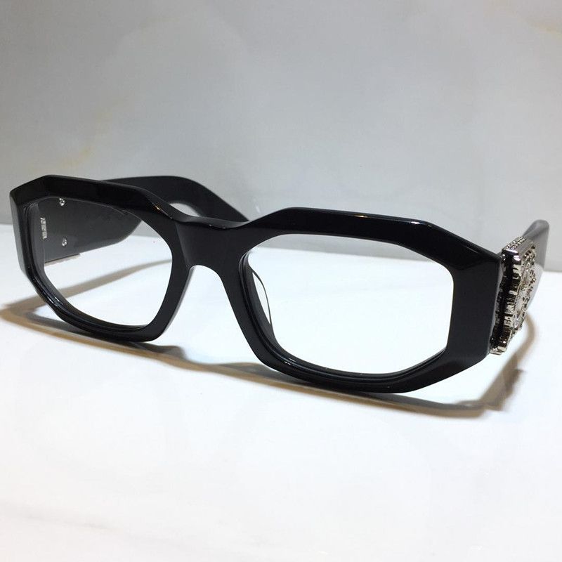 black silver clear lens