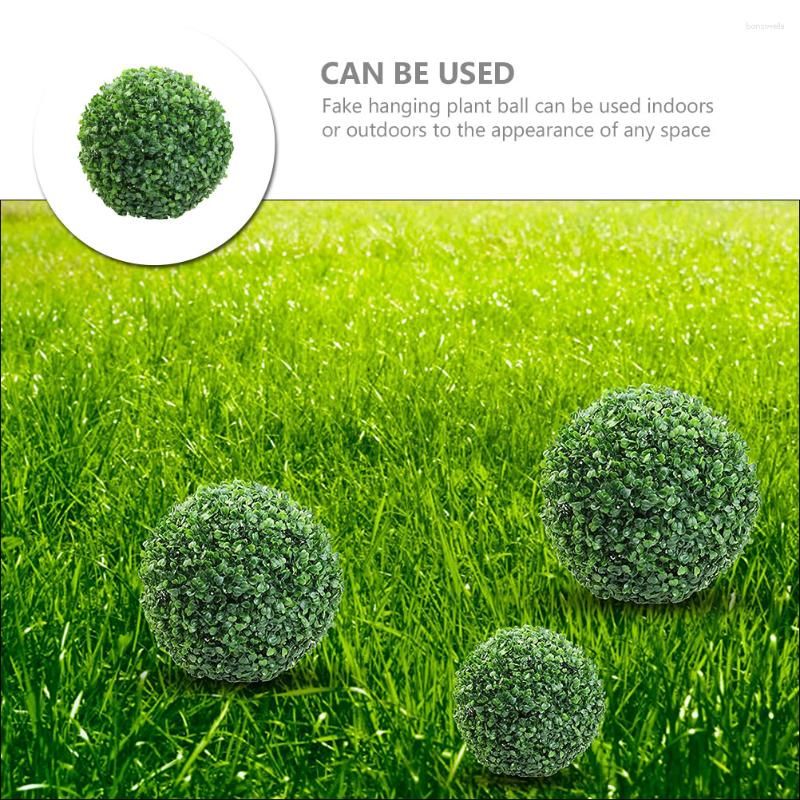 Decorative Flowers Greenery Balls Simulated Topiary Fake Pendant Artificial  Grass Indoor Plants From Bonziwells, $11.13
