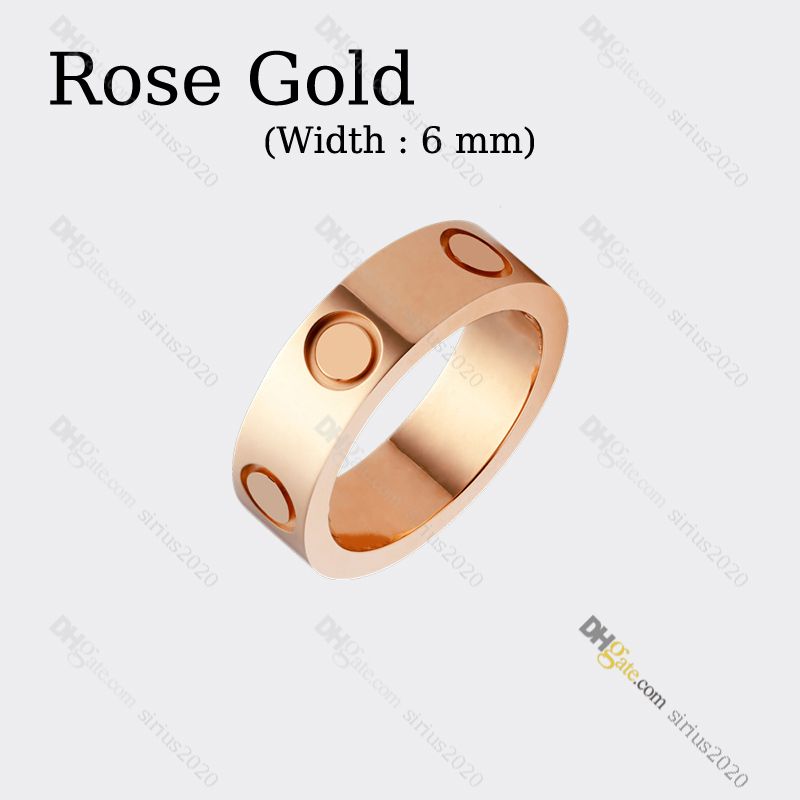 Rose Gold (6mm)-LOVE Ring