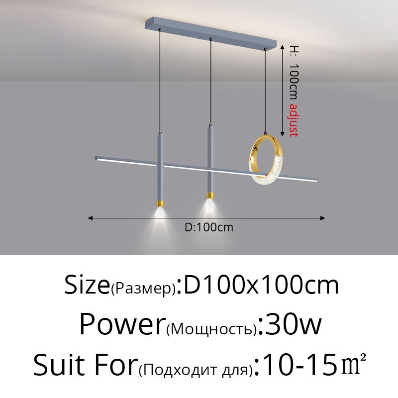 Gråguld 100 cm 3 färger ingen fjärrkontroll