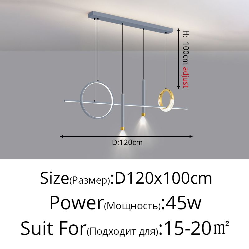 Gråguld 120 cm 3 färger ingen fjärrkontroll