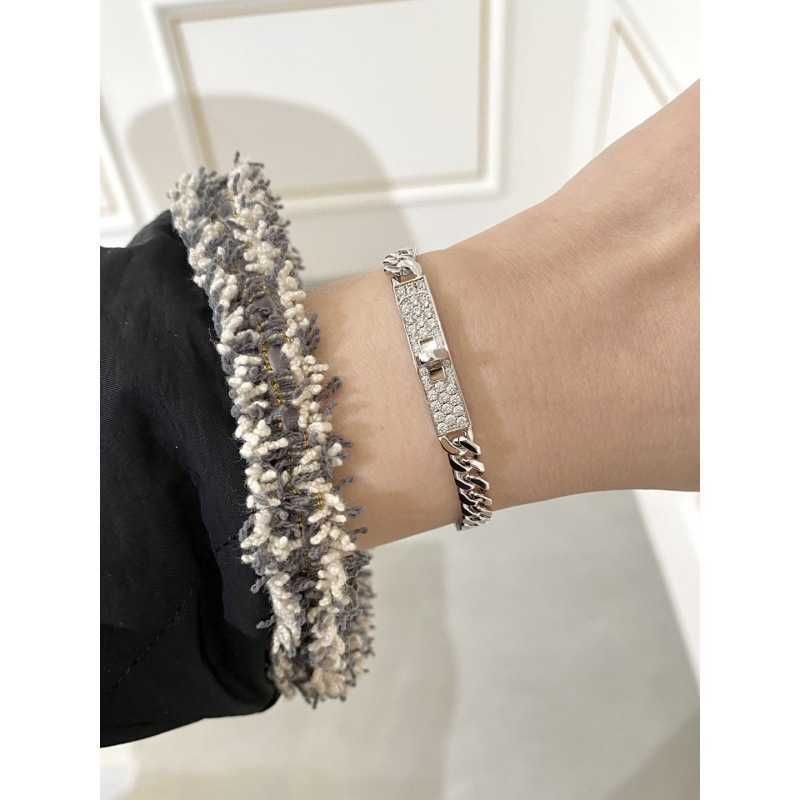 Platinum 16cm Kelly Bracelet Full Diam