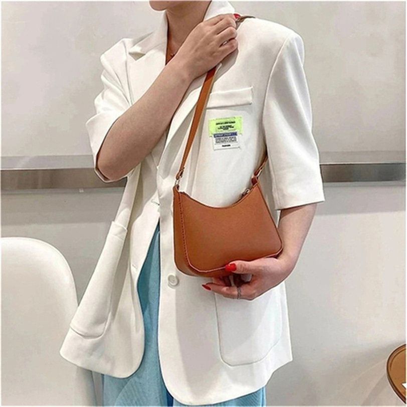 Retro Fashion Shoulder Bag Solid Color Women Crossbody Bag PU Leather  Handbags Lingge Embroidery Females Chain Small Square Bag