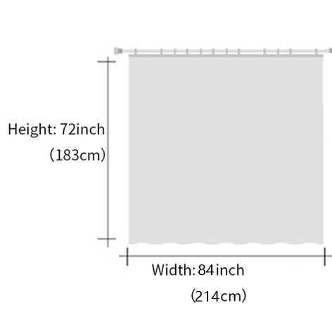 1ピーシャワーカーテン10