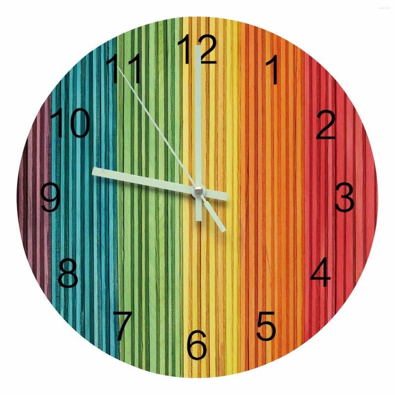 Rainbow Clock Face Wall Clock