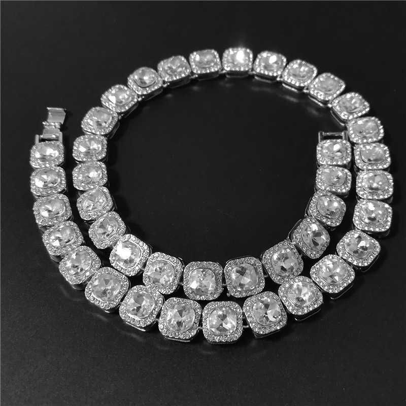 Vit K (vit diamant) halsband 18inch