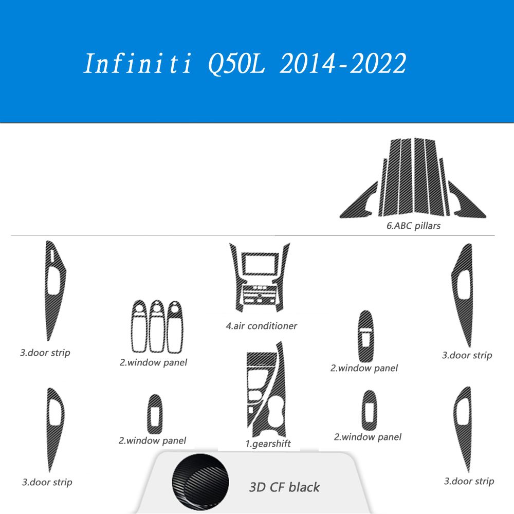 menu 3 3D CF black - Q50L