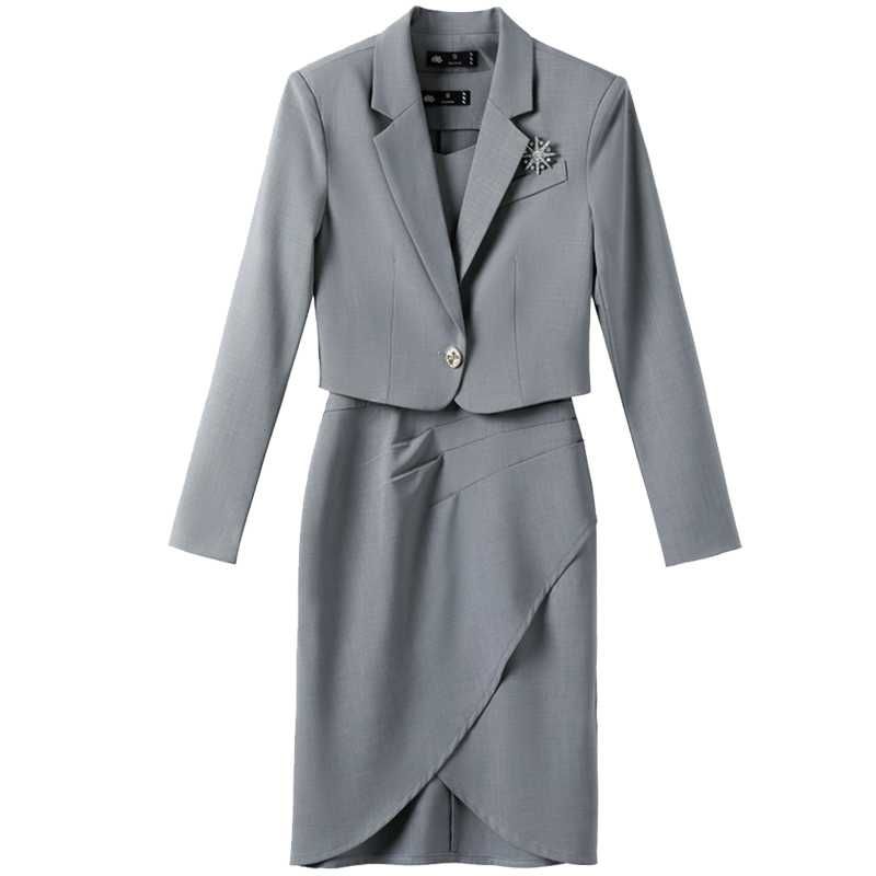 Gray dress suit