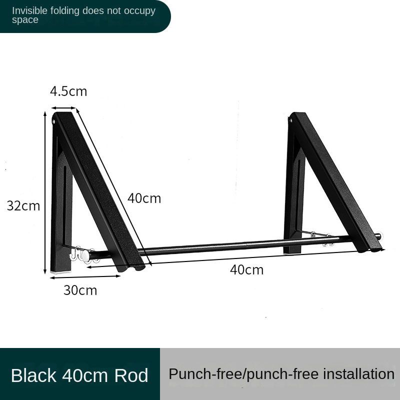 Black 40cm Rod