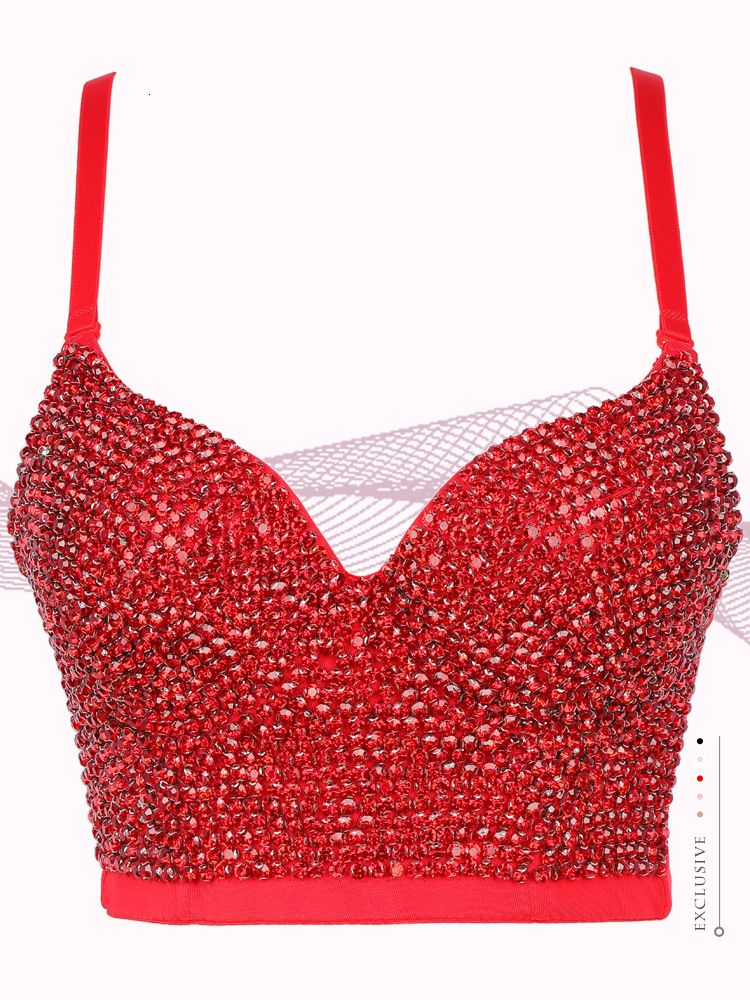 red rhinestone top