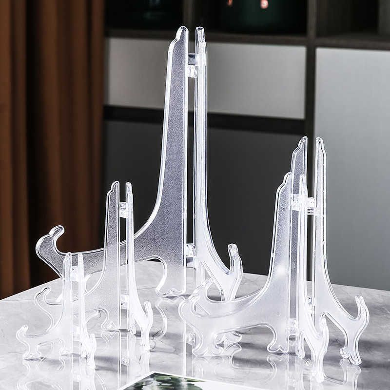 Plastic Easels Plate Holder Weddings Photo Picture Frame Display Stand  Display Dish Stand Rack Pedestal Holder Home Decoration