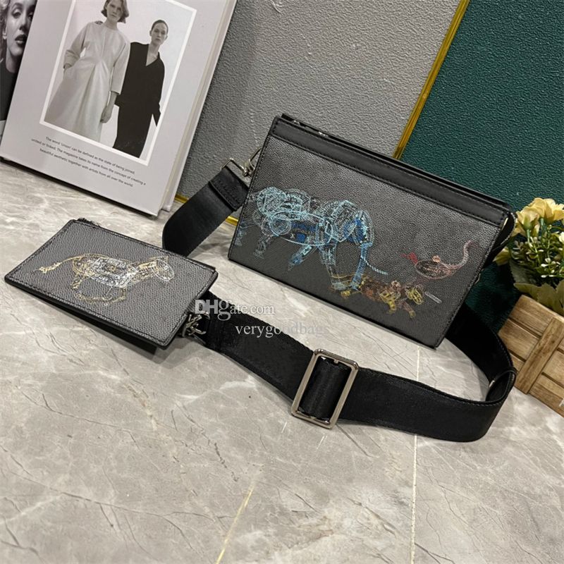 Men's Business Canvas Envelope Pack Wearable Light Men Clutch bag