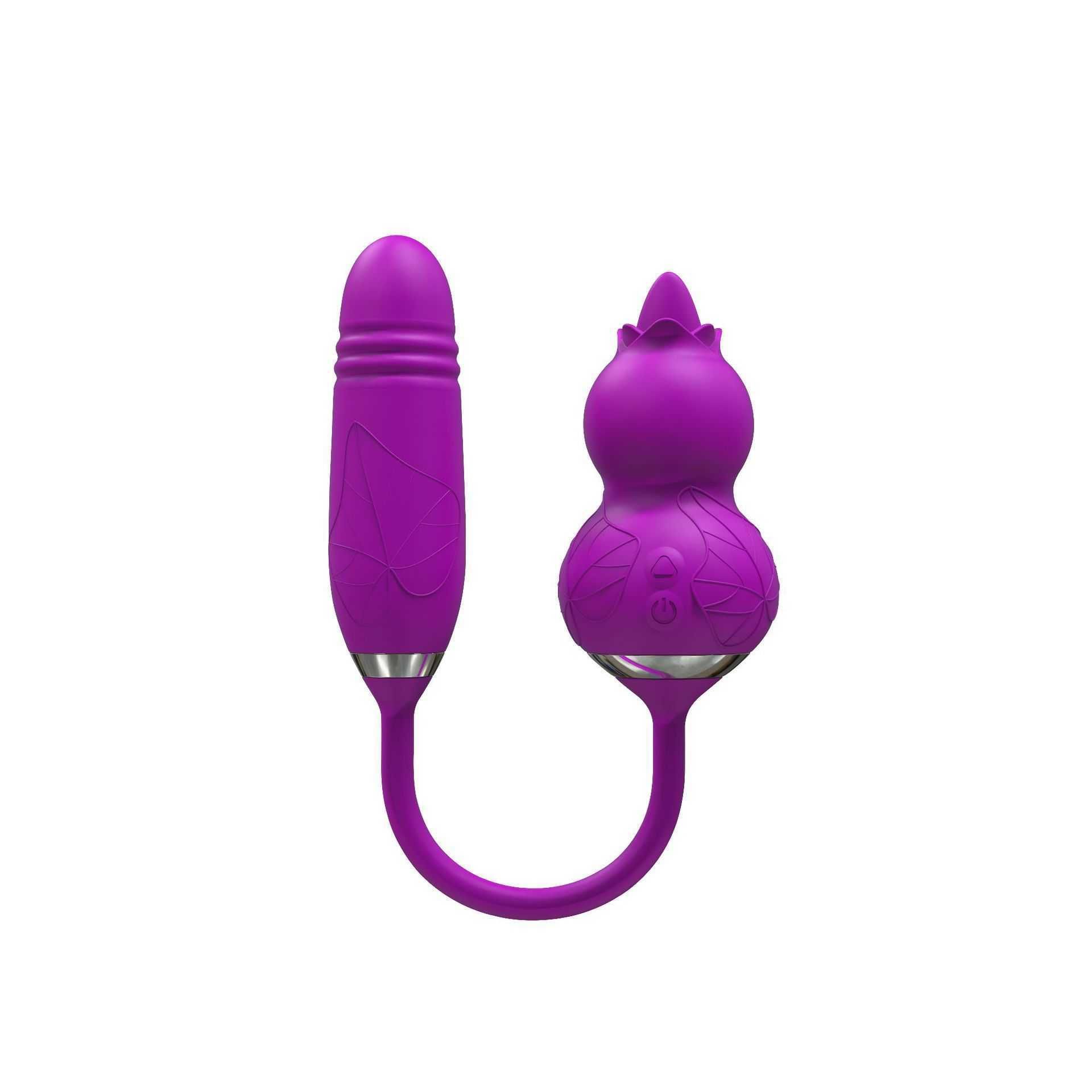 Tongue Lick Stretch Jump Egg Purple