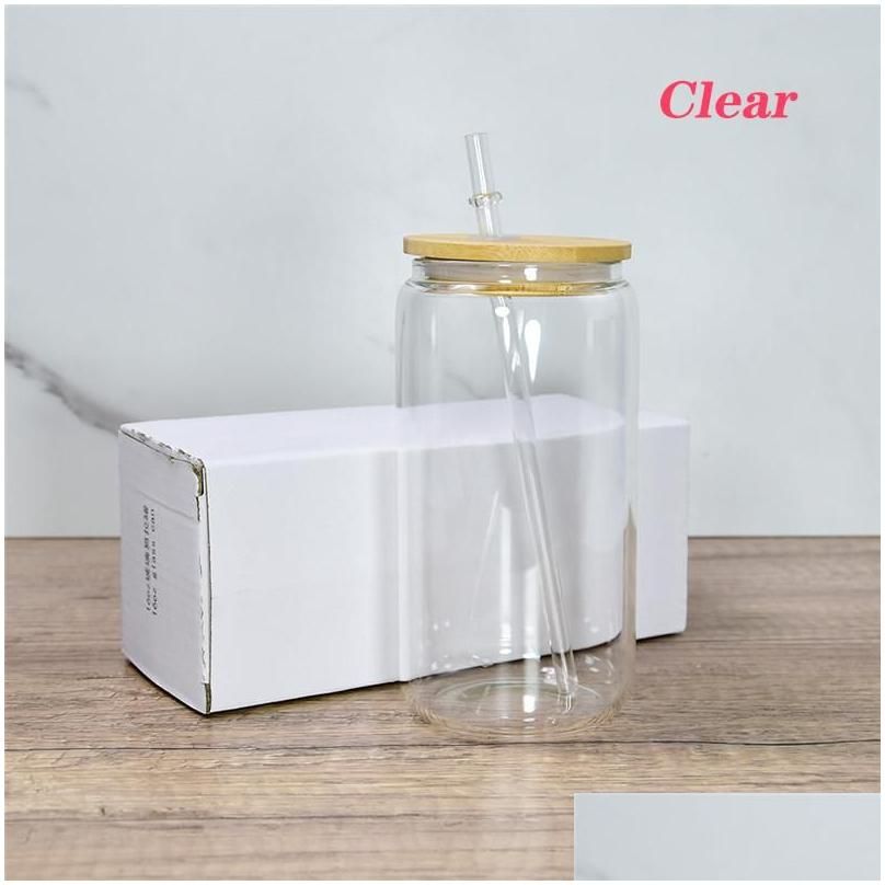 Clear With Lid And Straw