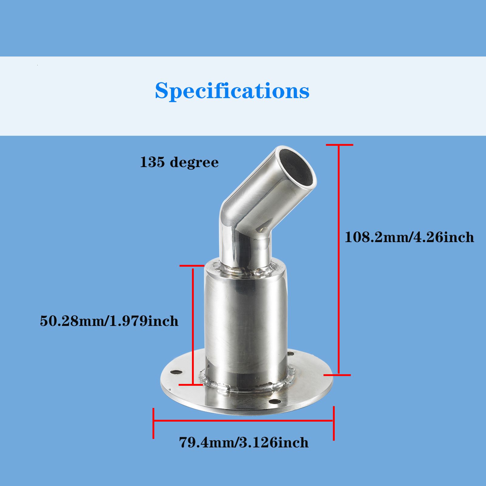 Beach Accessories Thru Hull 316 Stainless Steel Exhaust Fitting Fit For  24mm Inner Diameter Hose Pipe With Bolts And Nuts 230626 From Bong07,  $40.56