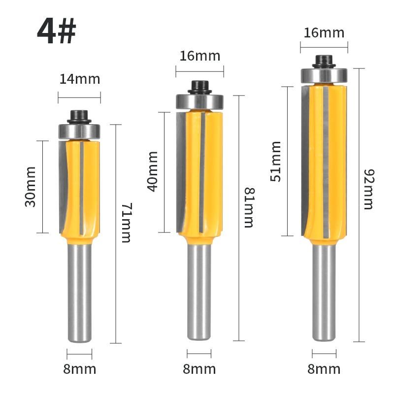 Färg: 3st 8mm Shank