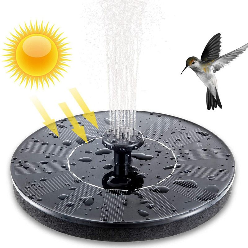 Mini fontaine solaire flottante pour piscine, étang, panneau solaire,  décoration de jardin, bain d'oiseaux