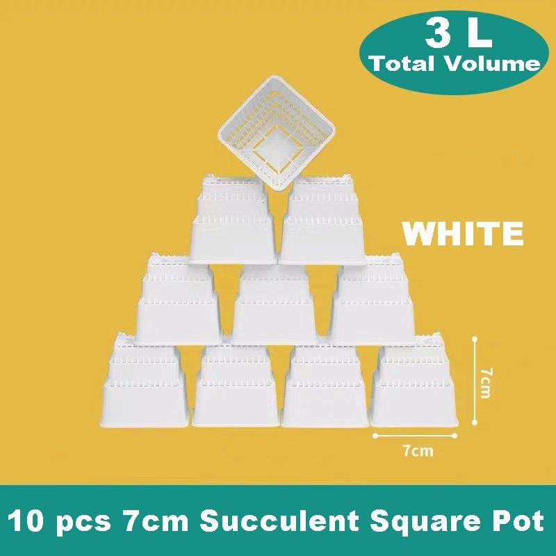 Blanc - 10 pièces 7 cm