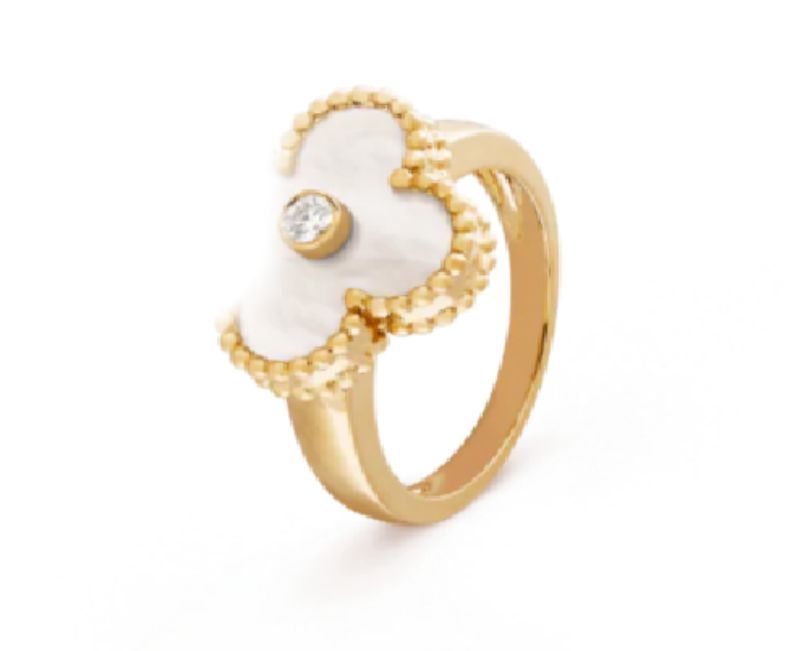 clover white (gold)