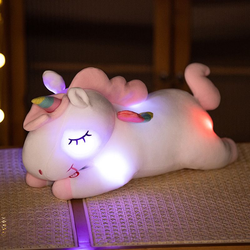 Plush Light Up Toys 25/30/40cm Luminous Creative Light Up Led Unicorn  Stuffed Animals Plush Toy Colorful Glowing Horse Pillow Christmas Gift For  Kid 230628 From Bao08, $9.6