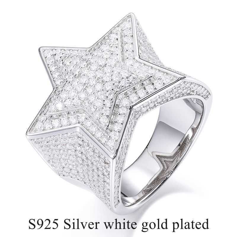 S925 Silver+white Gold Plated