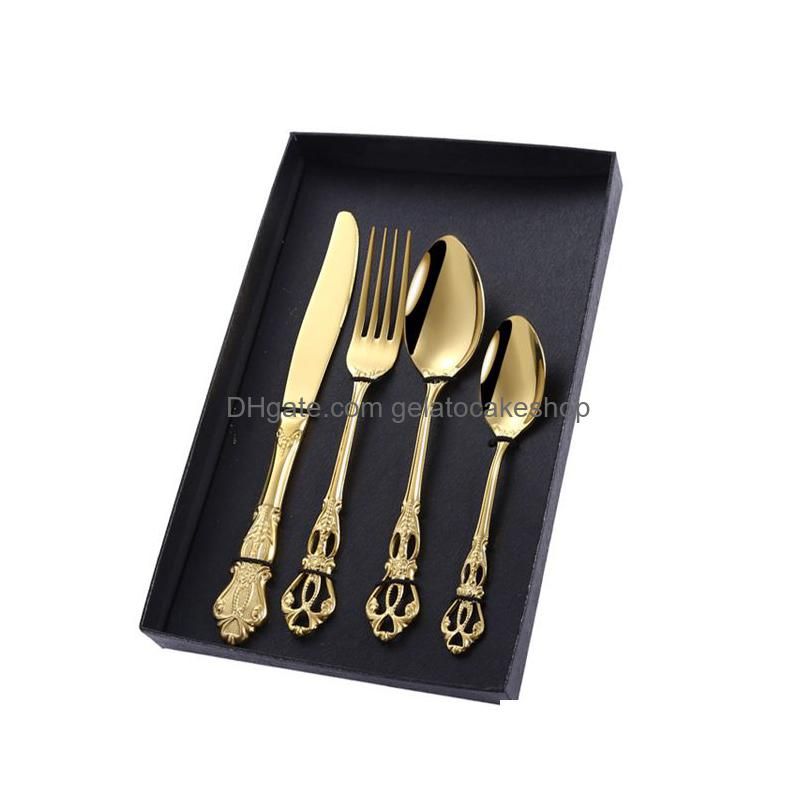 Gouden set met doos