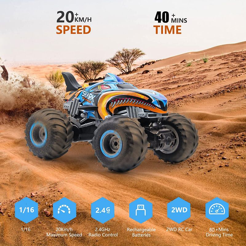 RC Carro Controle Remoto Brinquedos para Crianças Carros de Liga 2WD 2.4GHz  Truck 15 + KM / H de alta velocidade Racing Car Bugg