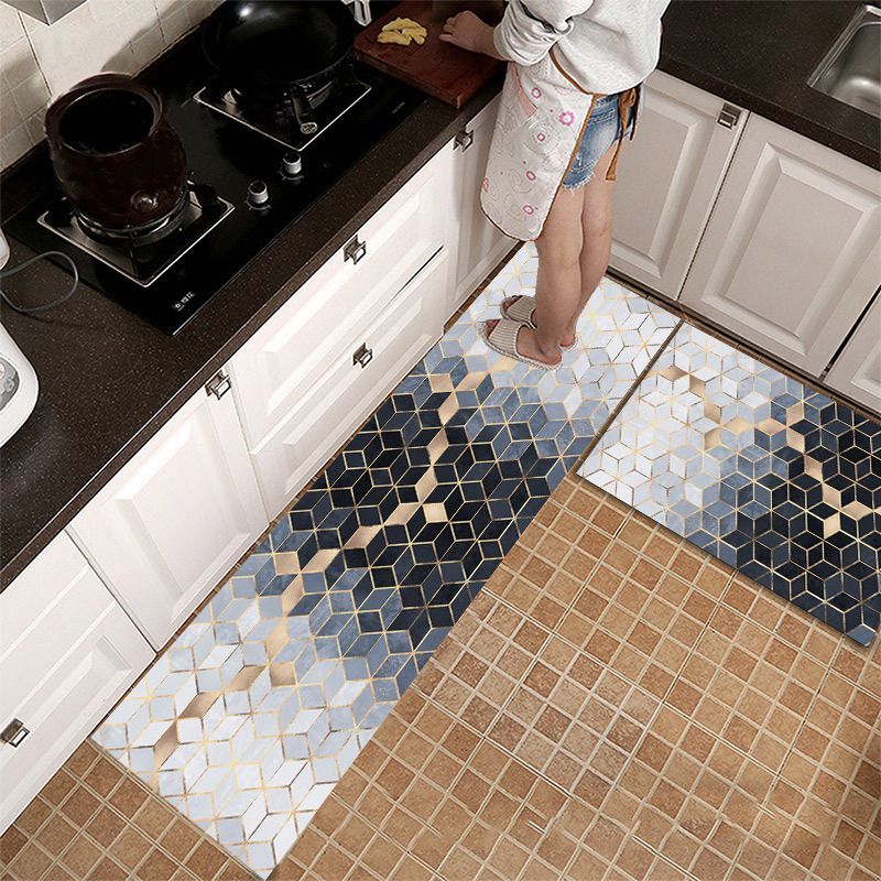 Waterproof Oilproof Kitchen Mat Antislip Bath Mat Soft Bedroom Floor Mat Rug