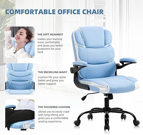  SEATZONE Modern Office Chair for Back Pain Relief