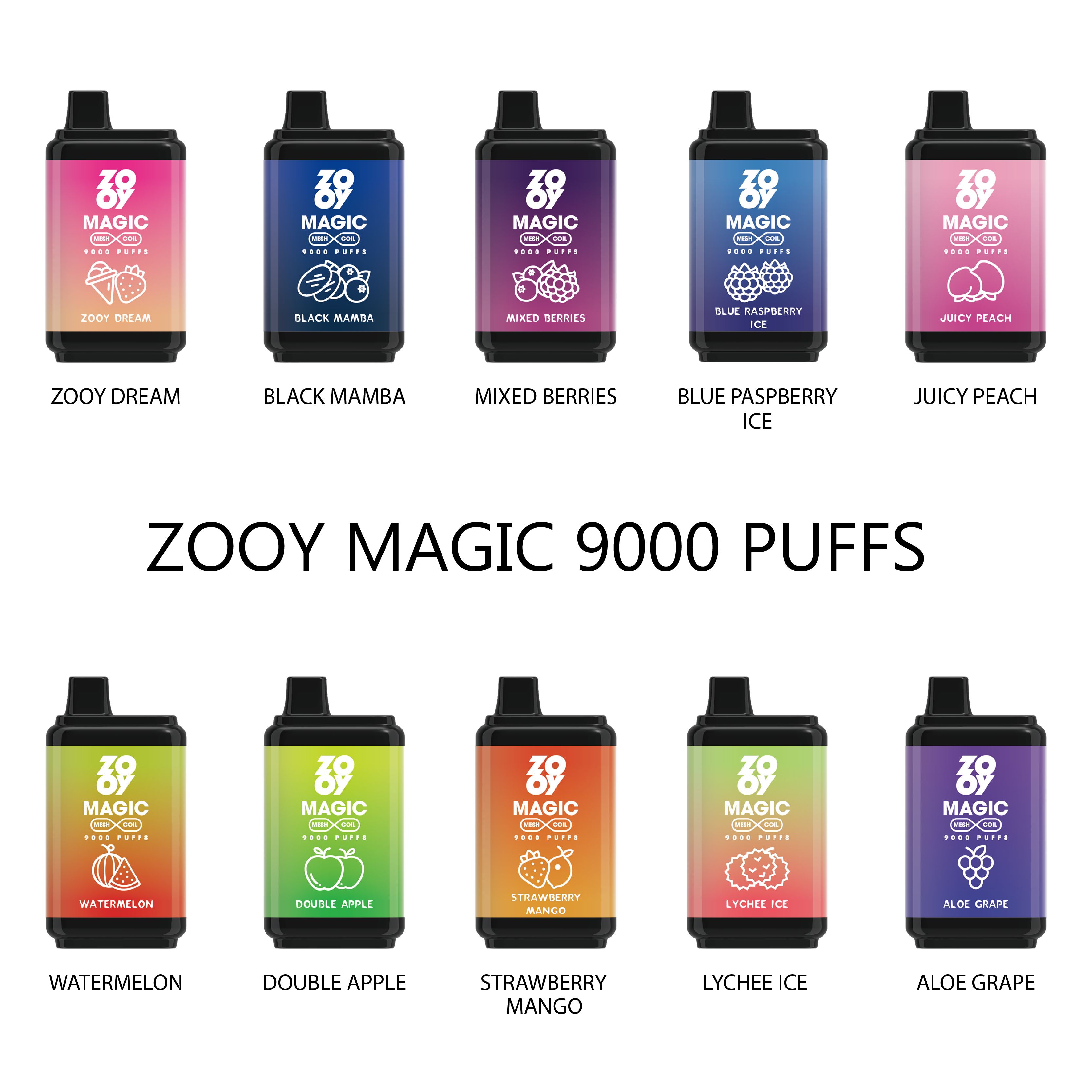 Zooy Magic 9Kパフ - フレーバーを選択します