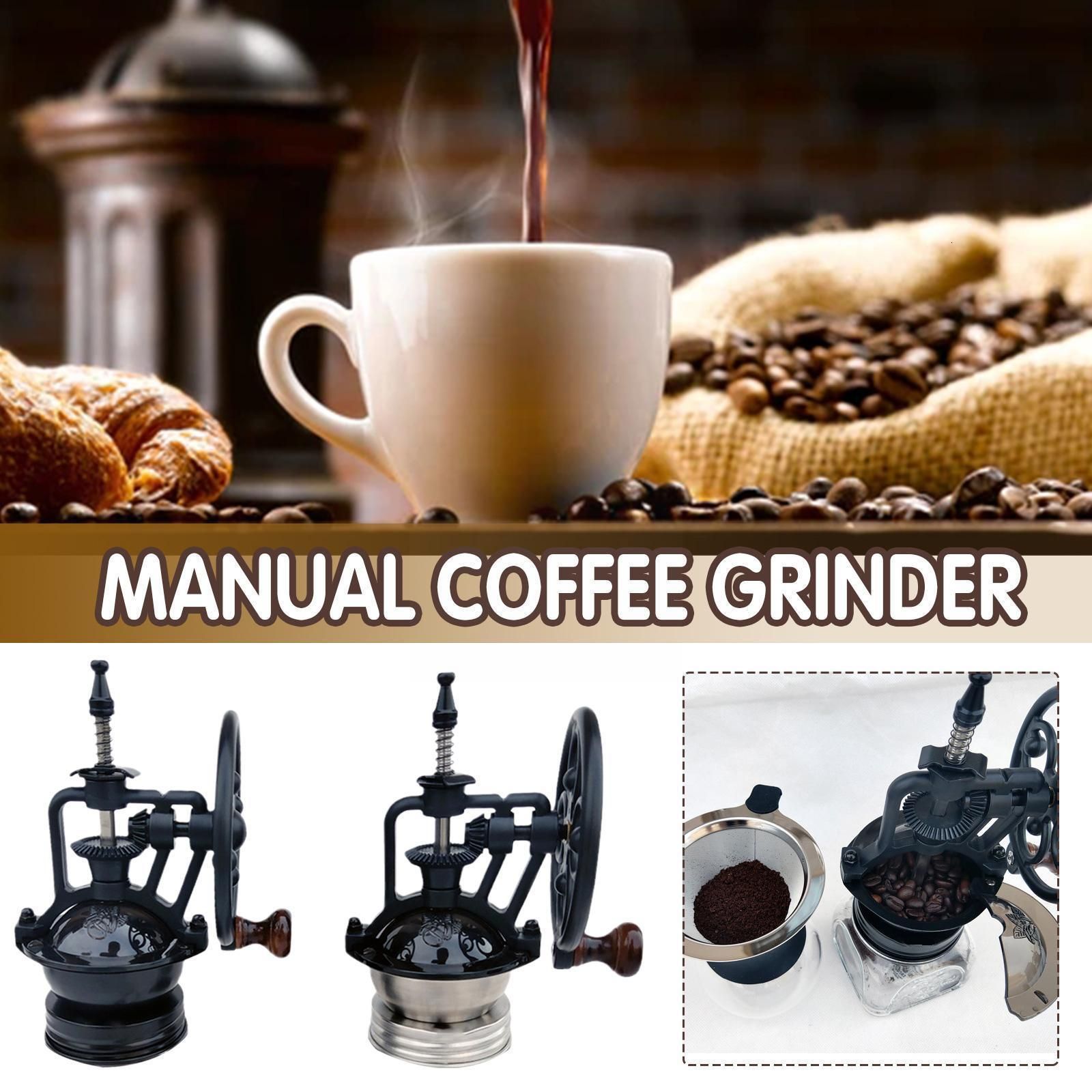 Moulin à café manuel Portable expresso moulin à grains de café en acier  inoxydable moulins à café à la main outils à café meilleur cadeau
