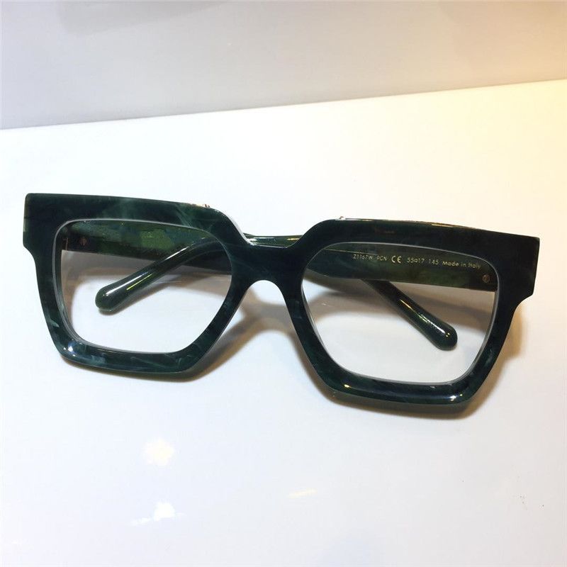 Dark Green Frame Clear Lens