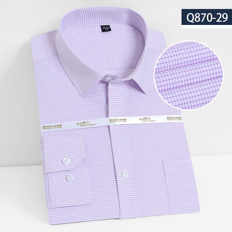 Q870-29格子縞のシャツ