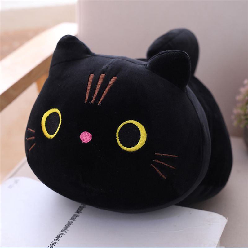 25 cm svart katt