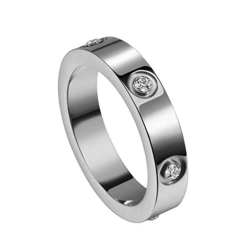 Full Diamond Silver Women#039;s Narrow Edi