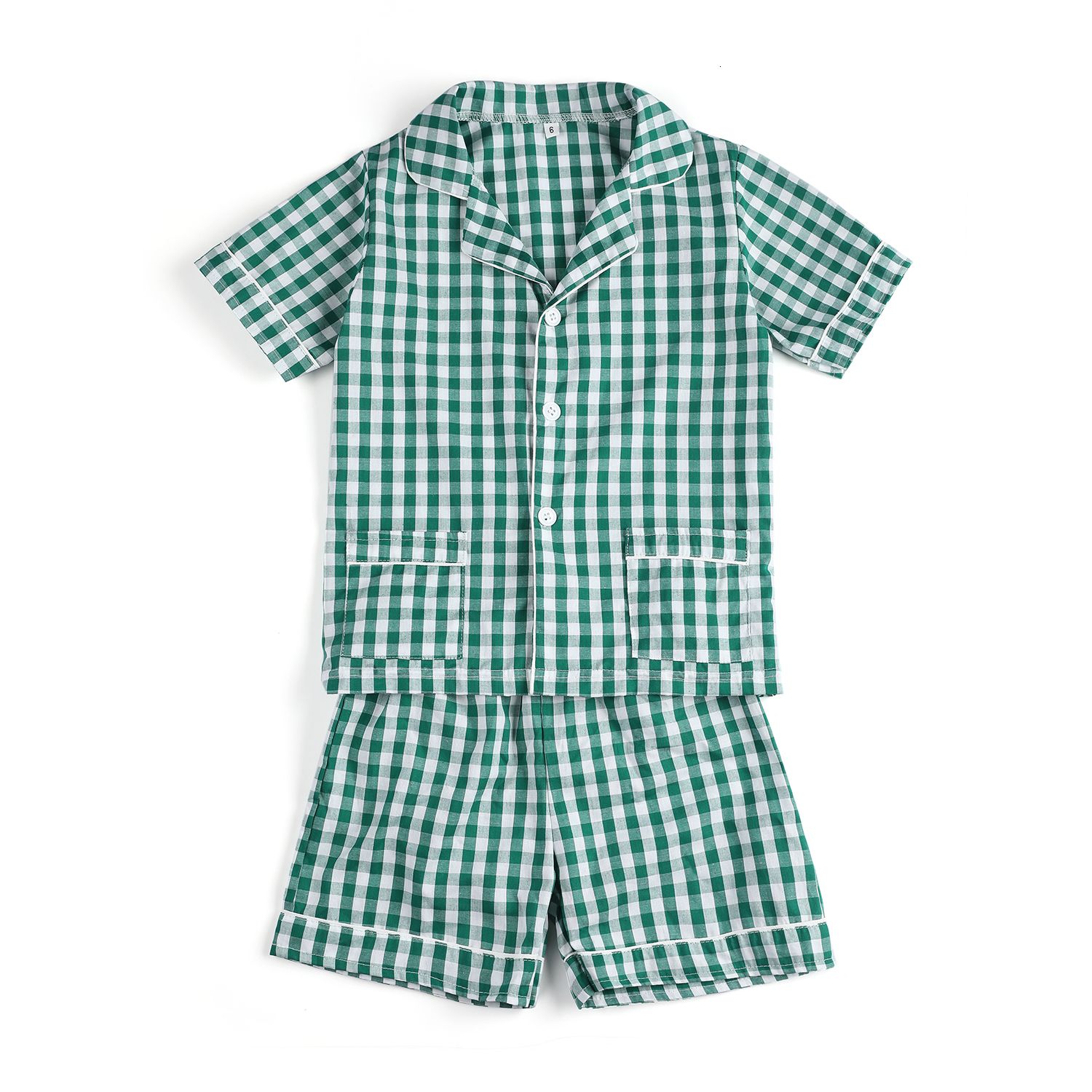 Ragazzo plaid verde