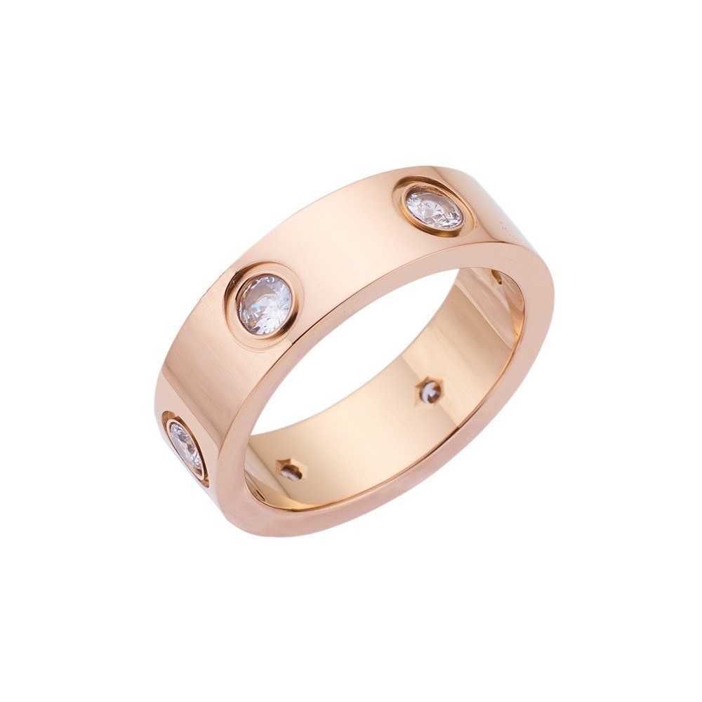 Full Diamond Rose Gold Men # 039; s Wide Edit