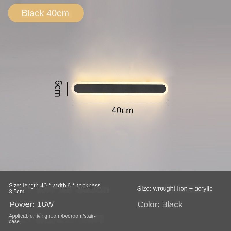 40cm Black White Light