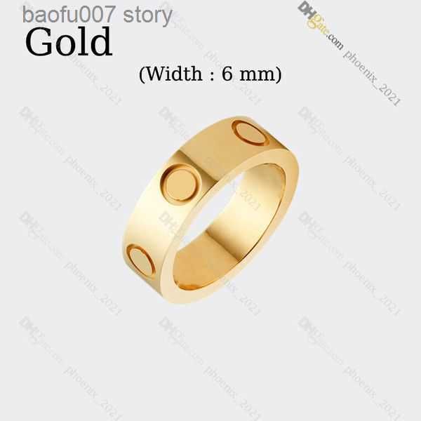 Gold (6mm)-love Ring