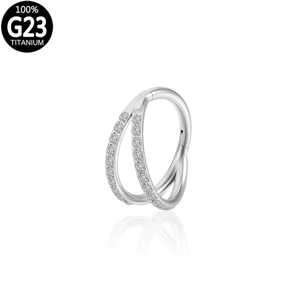 Silver näsring-1,2x8mm