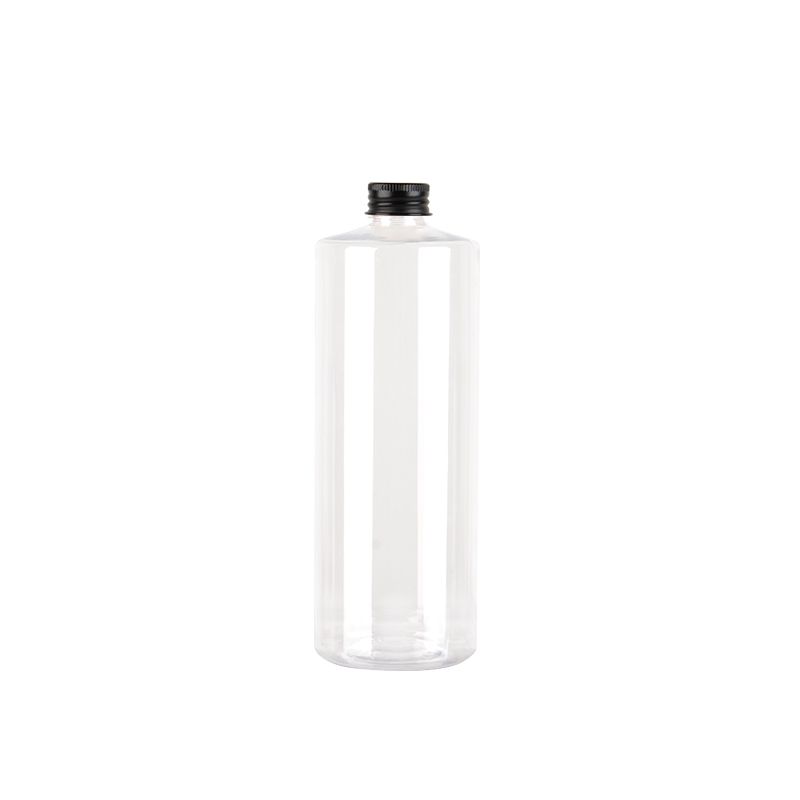 500ml Clear Bottle Black