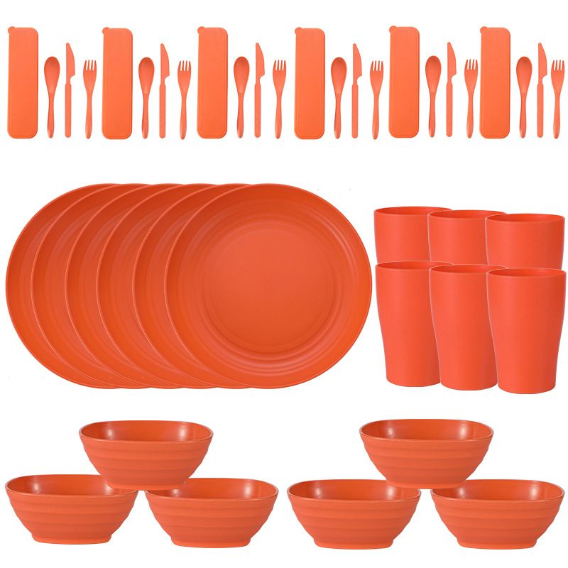 Ensemble de couverts orange