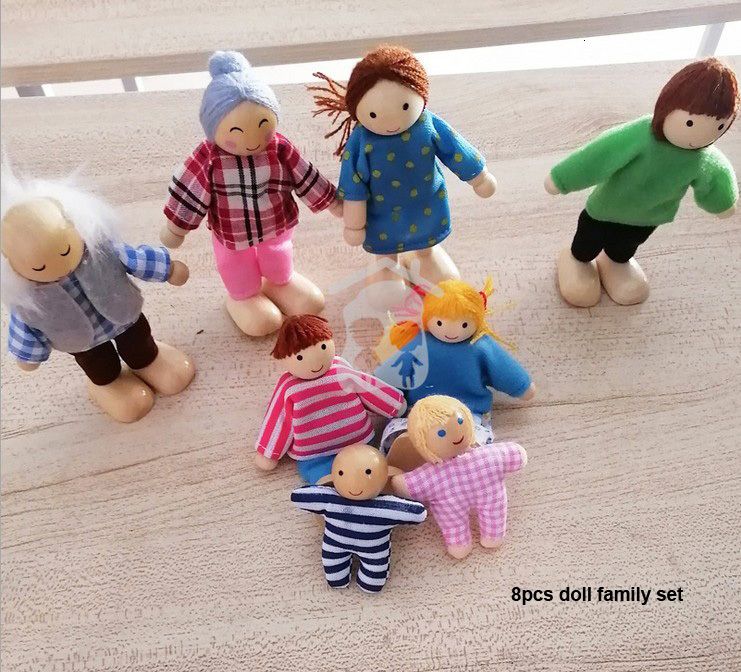 8pcs Doll Family Set