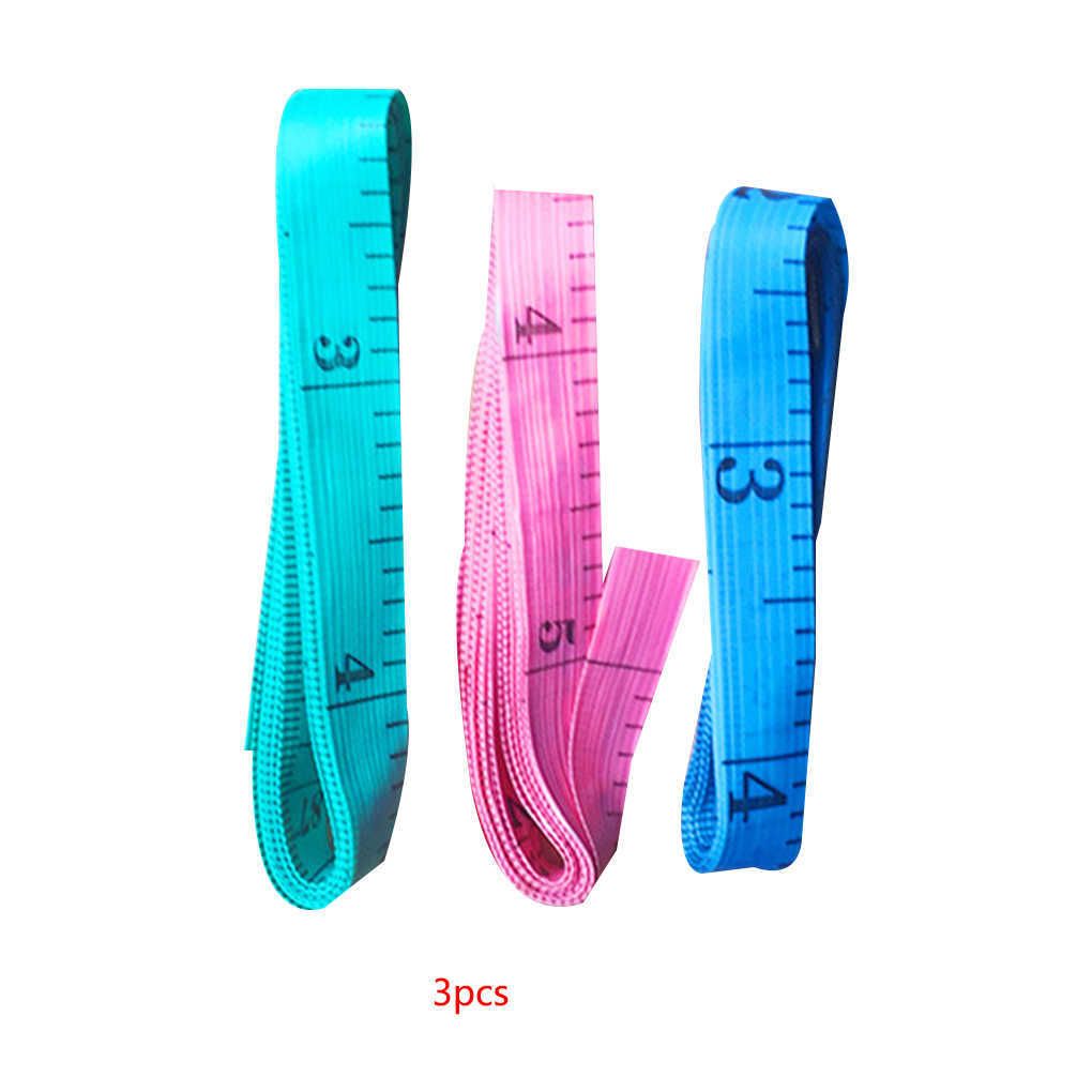 3pcs 1.5m Body Measuring Ruler Sewing Tailor Tape Measure Soft