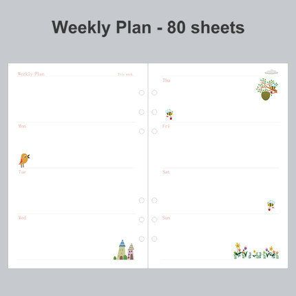 Weekly Plan A5 China