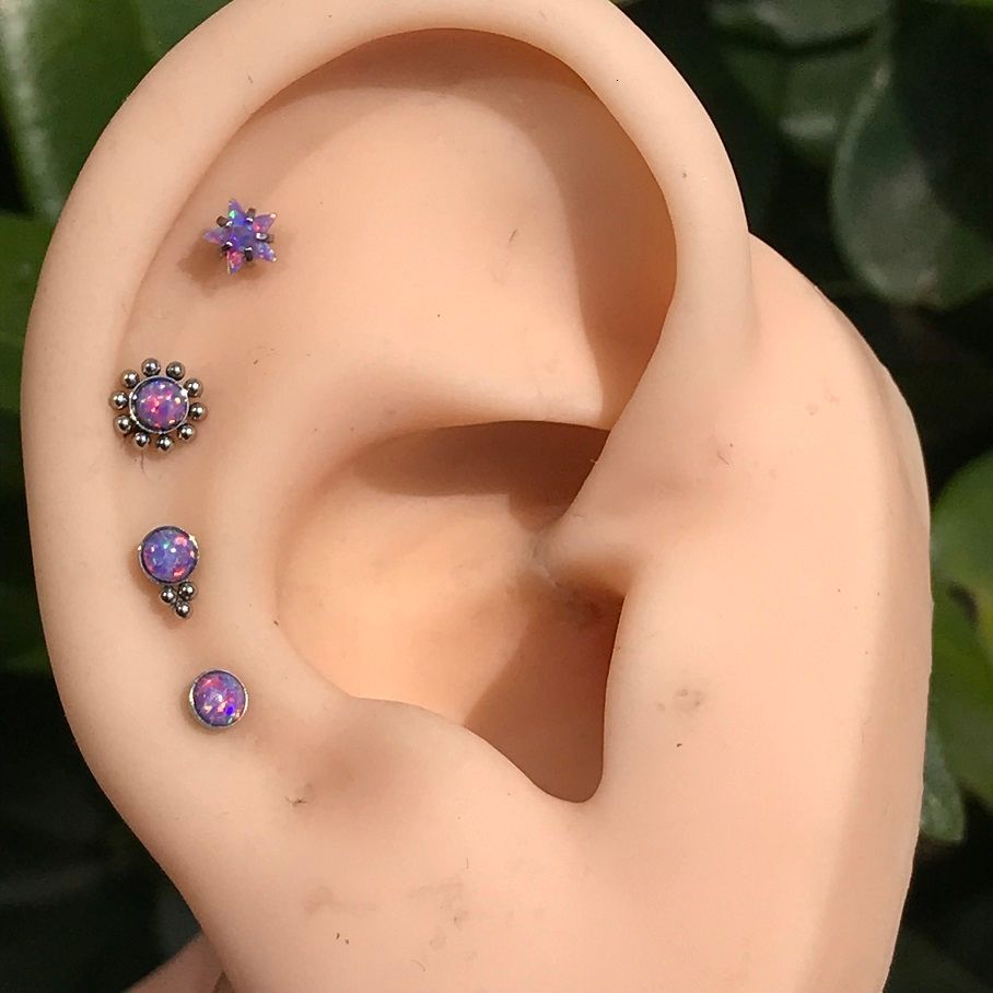 OP38 Purple Opal-1.2x8mm Silver